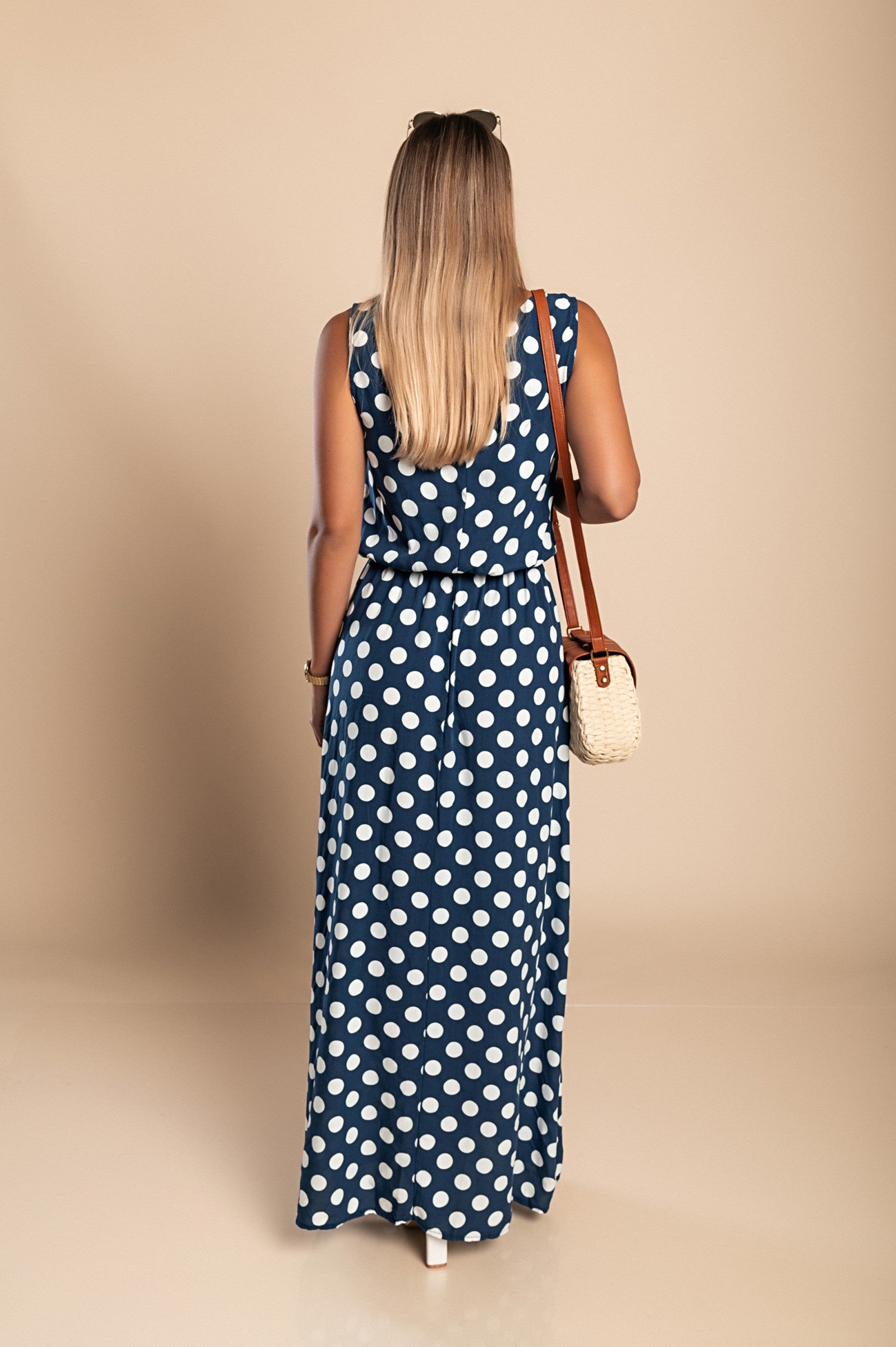 Hannah™ | Maxi Kjole med Prikker fra Lina