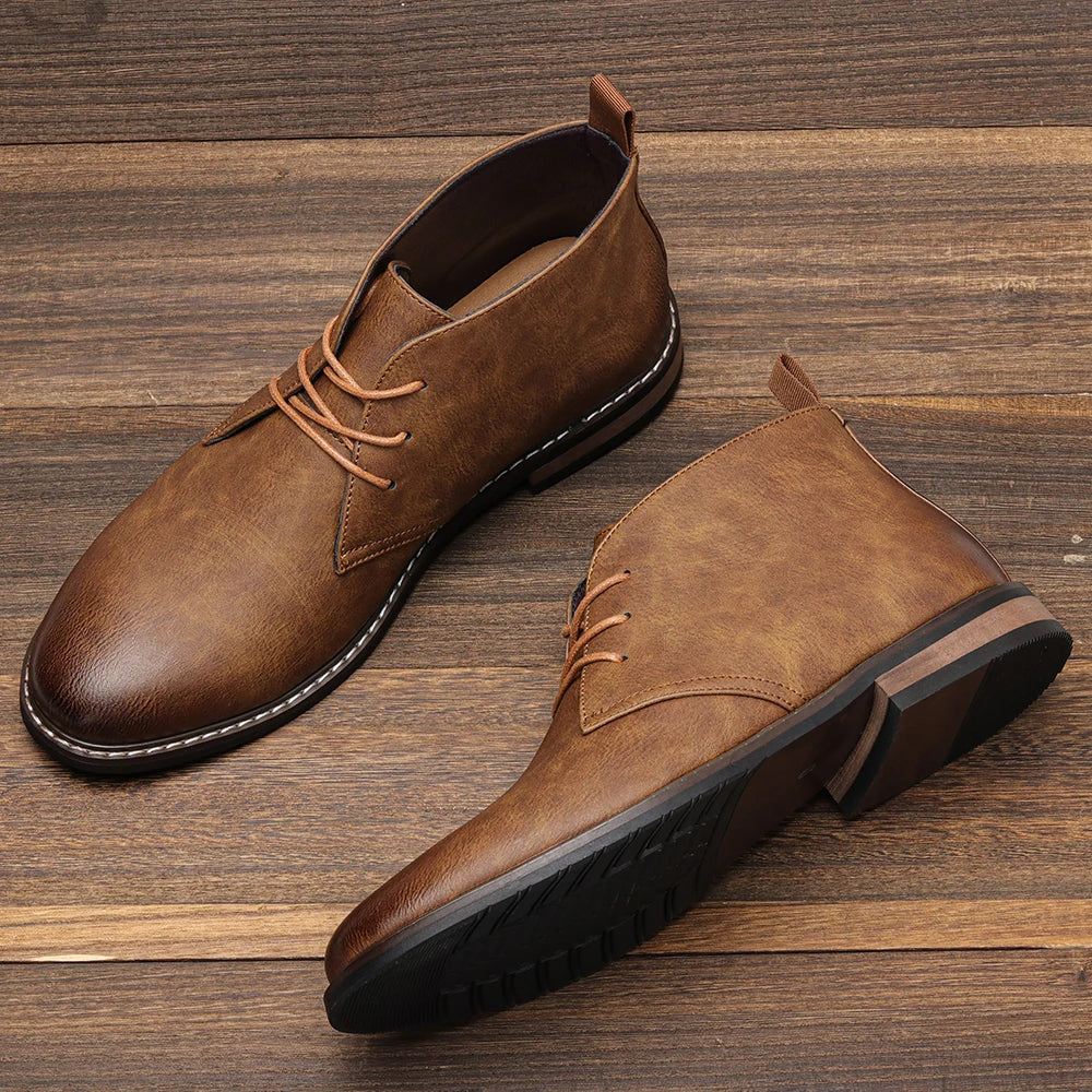 Vesterlund™ | Casual Brune Læderstøvler