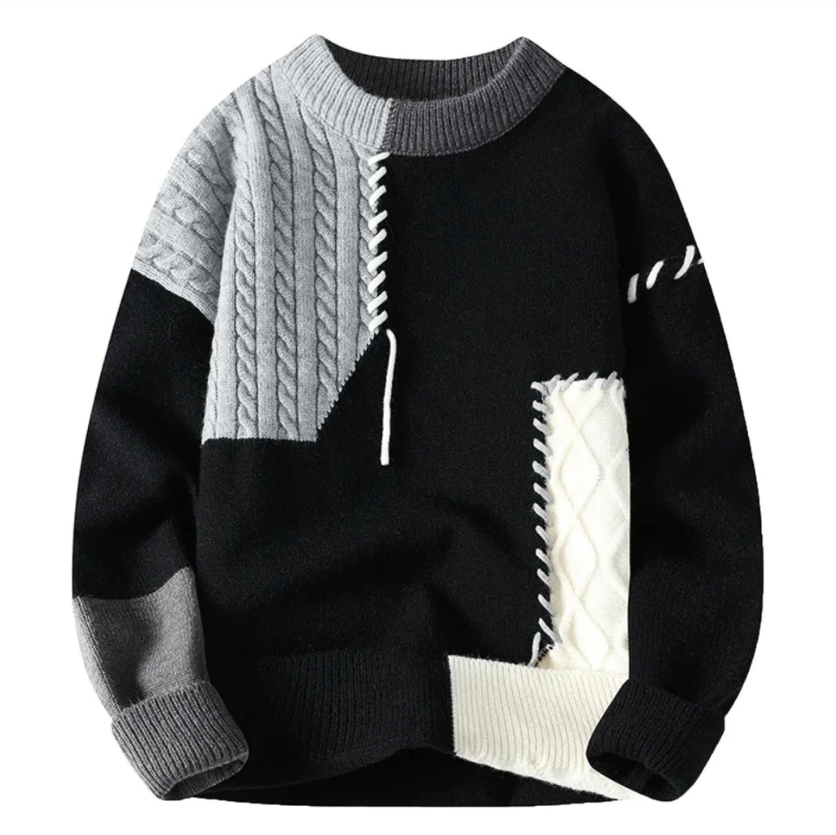 Vesterlund™ | Stilfuld Patchwork-Sweater