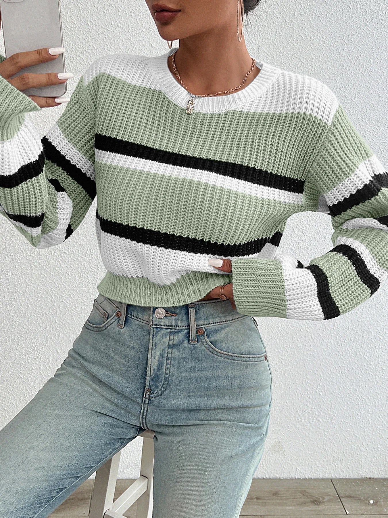 Vesterlund™ | Strikket trøje med Drop-Shoulder