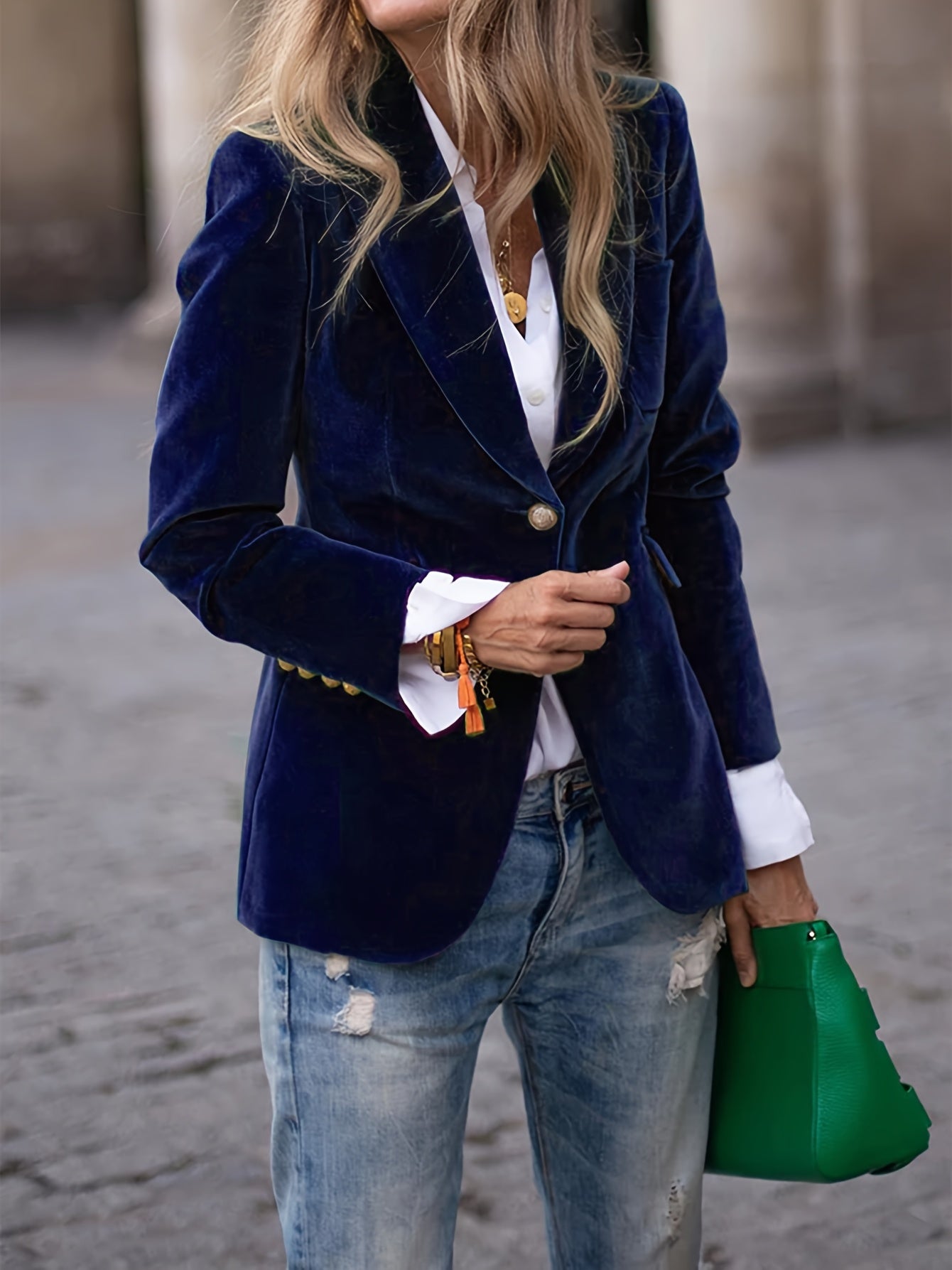 Clara™ | Retro blazer med én knap