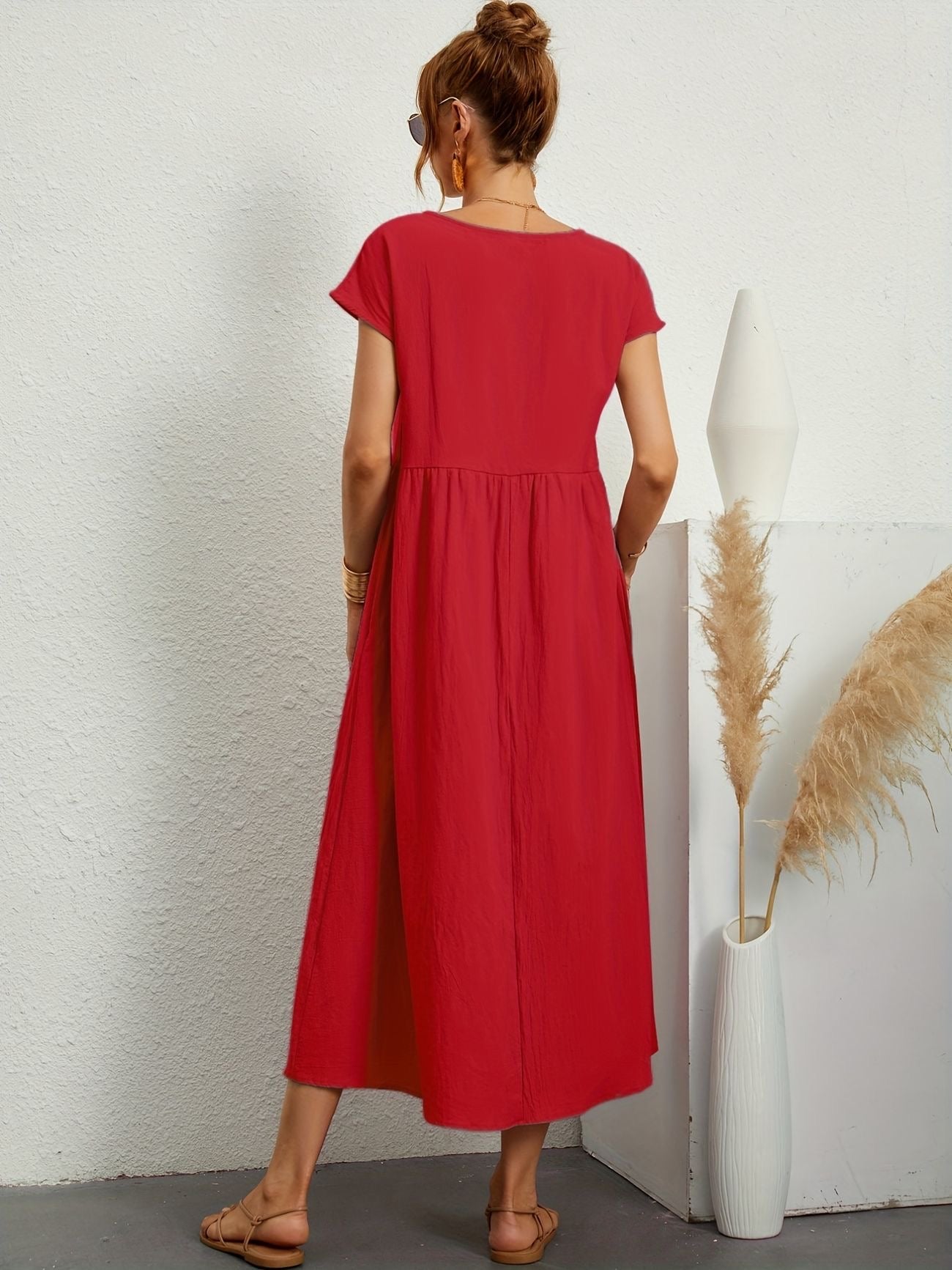 Greta™ | Elegant hørkjole