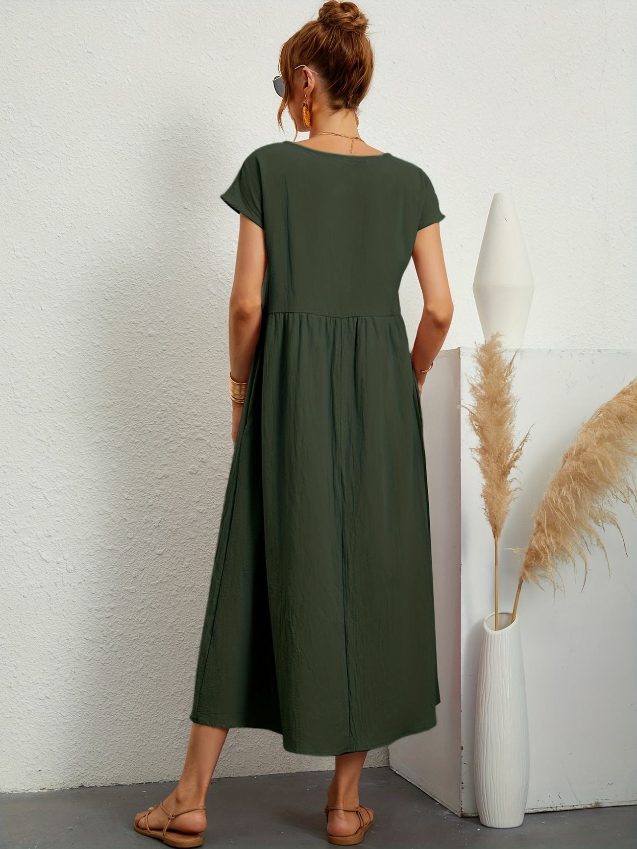 Greta™ | Elegant hørkjole