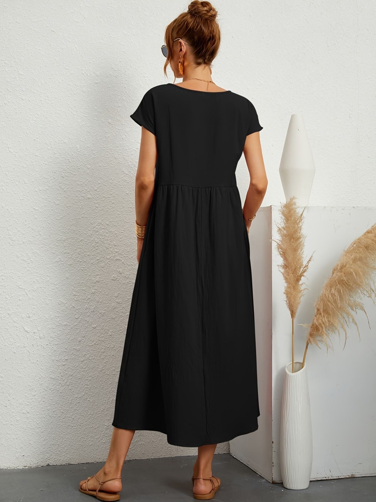 Greta™ | Elegant hørkjole
