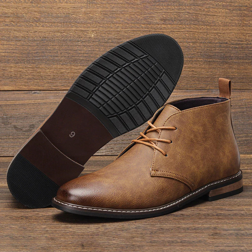 Vesterlund™ | Casual Brune Læderstøvler