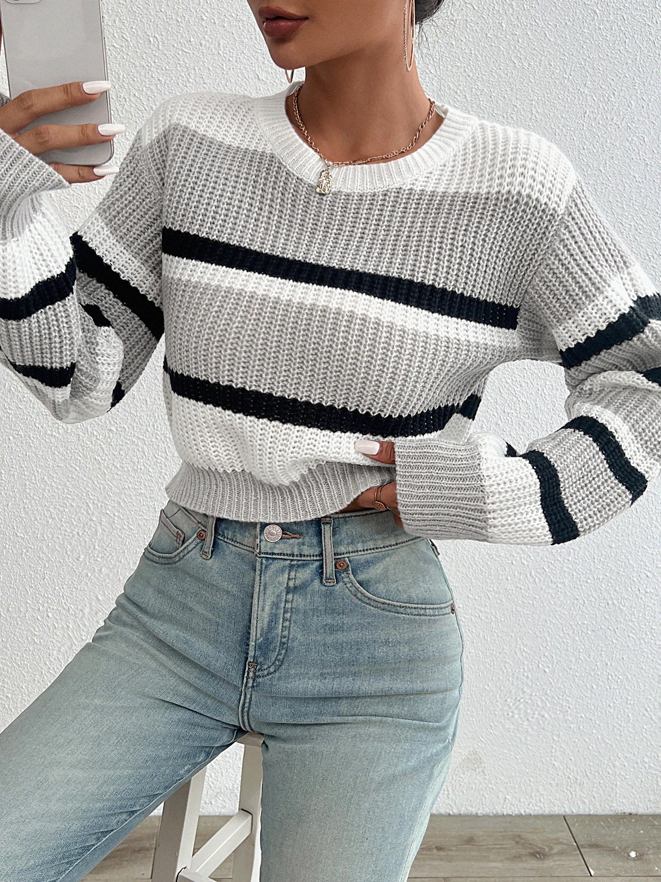 Vesterlund™ | Strikket trøje med Drop-Shoulder