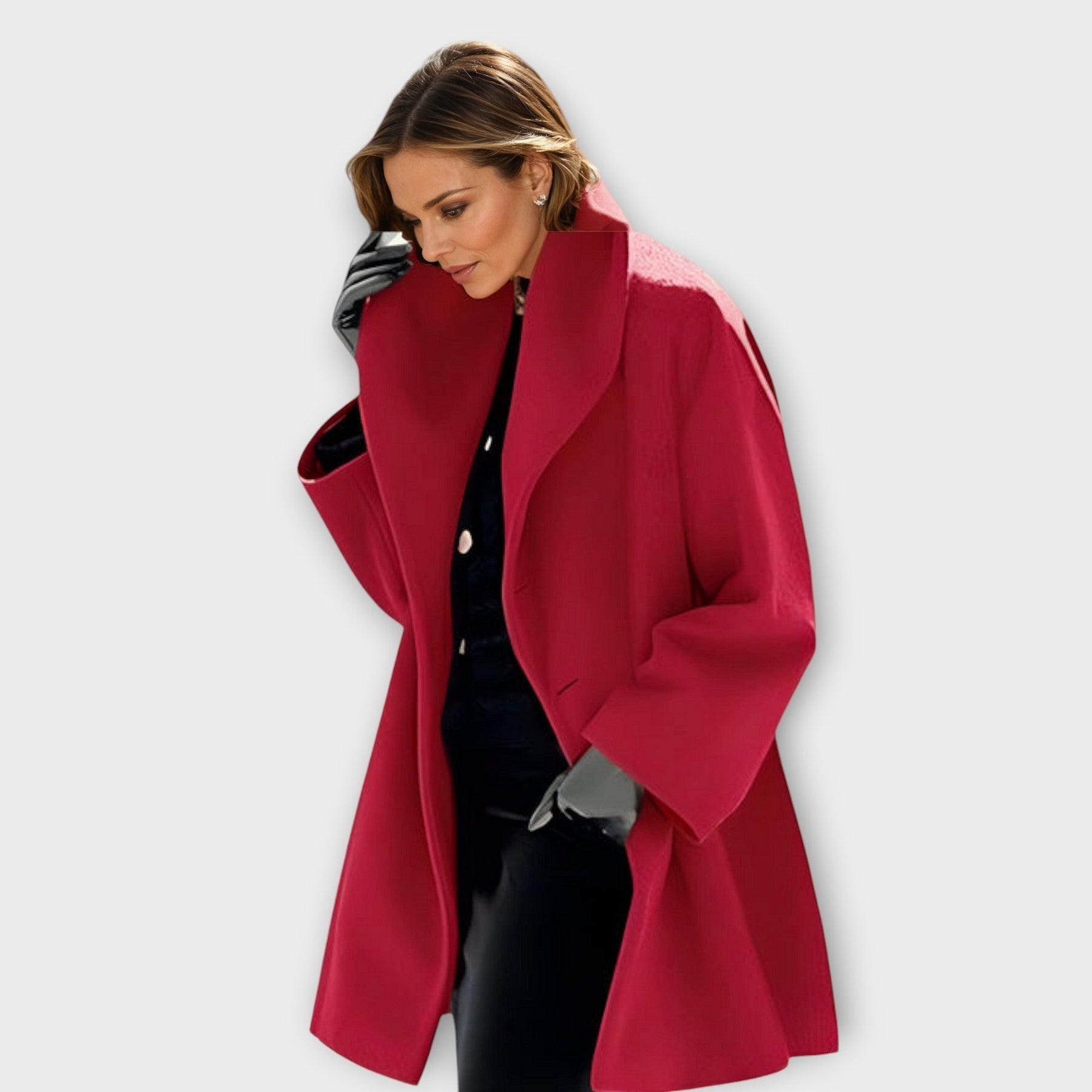 Sofie | Luksus windbreaker uldfrakke