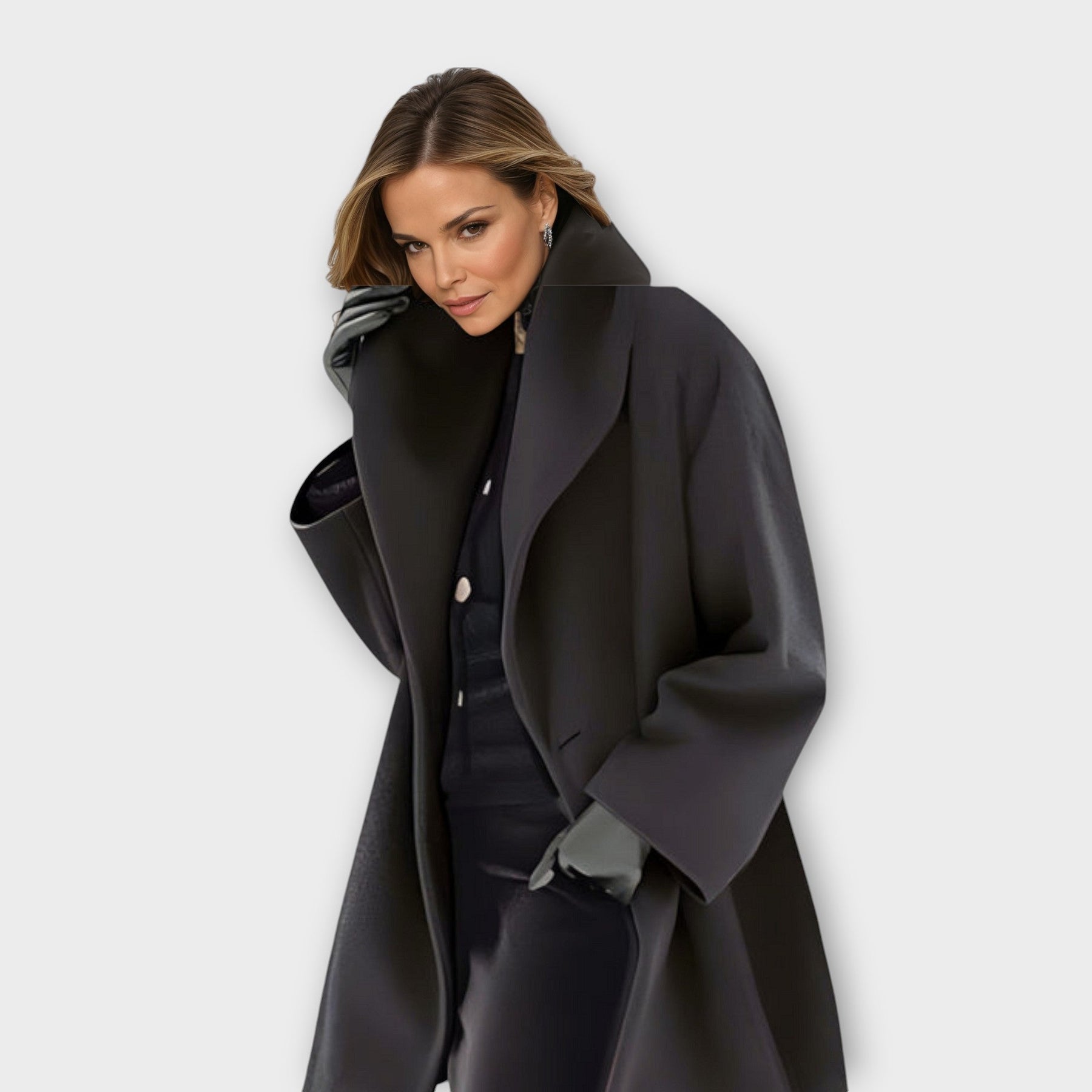 Sofie | Luksus windbreaker uldfrakke